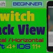 IOS Swift 4 Tutorial How Switch Vertical StackView To Horizontal In Swift Project StackView
