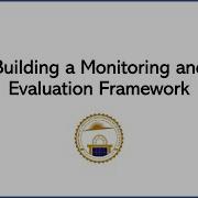 Building A Monitoring And Evaluation Framework