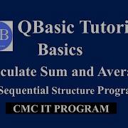 Qbasic Program To Print Sum And Average Of Input Numbers QBasic Tutorial In Hindi