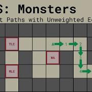 CSES Monsters Tutorial Shortest Paths With Unweighted Edges C Java And Python