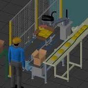 Off Line Programming 3D Simulation With Sim3d ROBOSIM PRO Of A Packaging Application CAMAU