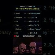 Data Types In Python Programming