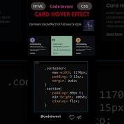 Card Hover Effect Using HTML CSS Coding Webdevelopment