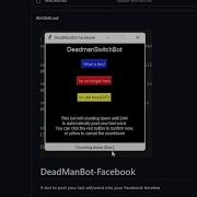 Dead Man S Switch DeadManBot Facebook