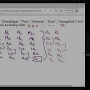 Sorting String Using Bubble Sort