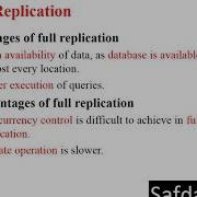 Replication Schemes In Distributed Database System Lecture 12
