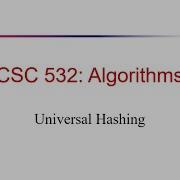 18 3 Universal Hashing