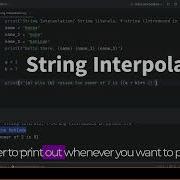 String Interpolation