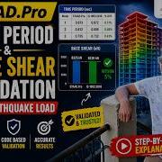 STAAD Pro CONNECT Time Period And Base Shear Validation Using Manual Calculations IS 1893