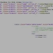 To Create Datatable Show And Hide The Columns Using Js