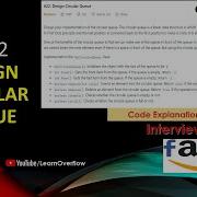 Design Circular Queue LeetCode 622 Circular Queue Implementation LearnOverflow
