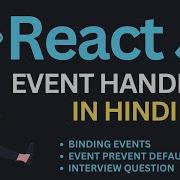 Event Handling In ReactJs Tutorial In Hindi Complete React Course In Hindi 7