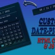 Custom Date Picker In JavaScript CSS With Source Code Neumorphism