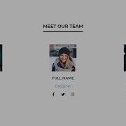 Responsive Meet Our Team Section Using HTML CSS