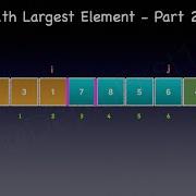 Kth Largest Element In An Array Part 2 Leetcode 215 Partition Quick Select Visualization