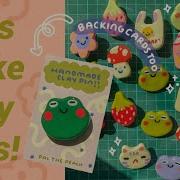 How I Make My Clay Pins And Backing Card Tutorial