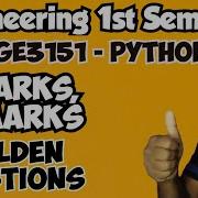 GE3151 Problem Solving And Python Programming Important Questions 2025 Engineering King