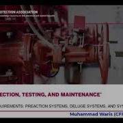NFPA 25 Inspection Testing Maintenace Itm Nfpa Firesafety