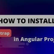 How To Install Bootstrap In Angular