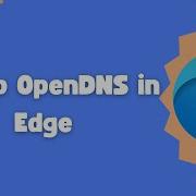 How To Set Up OpenDNS In Edge