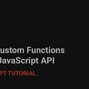 How To Build Custom Excel Functions In The Excel JavaScript API