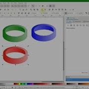 Latihan Inkscape 3D Interlock Ring Fast Forward X8