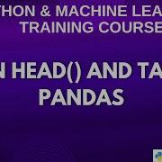Learn Head And Tail In Pandas