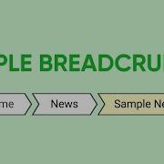 Simple Breadcrumbs Using HTML CSS