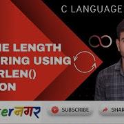 C Programming Finding String Length Using Strlen Function