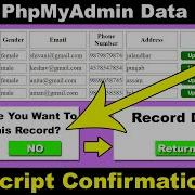 How To Delete Record From Database HTML PHP Web Page How To Create Confirmation Box In JavaScript