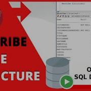 ORACLE SQL TUTORIAL Describe TABLE STRUCTURE SQL Developer DESCRIBE