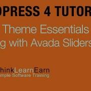 8 Avada Theme Essentials Working With Sliders Production Tips Tutorials