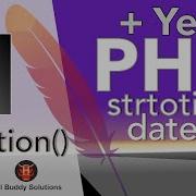 PHP Add Year Part 1 Function Date Strtotime