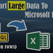 SQL Export Large Data To Excel With This Simple Trick