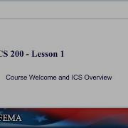 ICS 200 Lesson 1 Course Overview NIMS ICS Essentials For EMTs First Responders