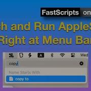 FastScripts Search And Run AppleScript Right At Menu Bar