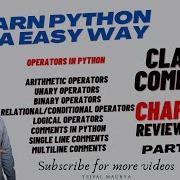 Chapter 7 Review Python Part 2 Class 8 Computer Operators In Python Easy Explanation