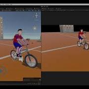 Unity BMX Game Ragdoll Procedural Animation Test 01