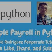 Simple Payroll In Python