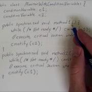 Synchronization 2 Monitors And Condition Variables