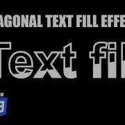 Text Fill Diagonal Hover Effect HTML CSS Tutorial