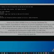 ORA 00980 Synonym Translation Is No Longer Valid Oracle Database 12c Error Messages
