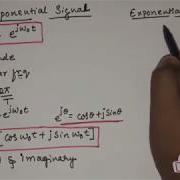 89 COMPLEX EXPONENTIAL Signal Elementary Signal EC Academy