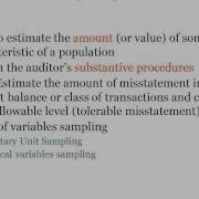 Audit Sampling Auditing L14 Professor Helen Brown Liburd