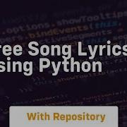Free Song Lyrics Using Python