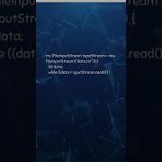 Java Working With FileInputStream In Java Shorts Ytshorts Javatutorial Coding Viralvideo