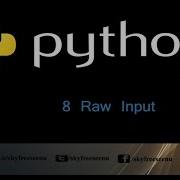 Python Tutorial In Tamil 8 Raw Input