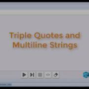 Triple Quotes And Multiline Strings In Python