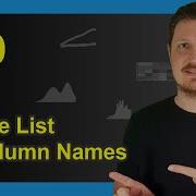 Get Column Names Of Pandas DataFrame As List In Python 2 Examples List Tolist Functions