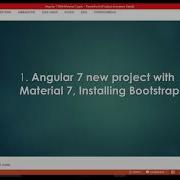 Creating Angular7 App With Material And Bootstrap V4